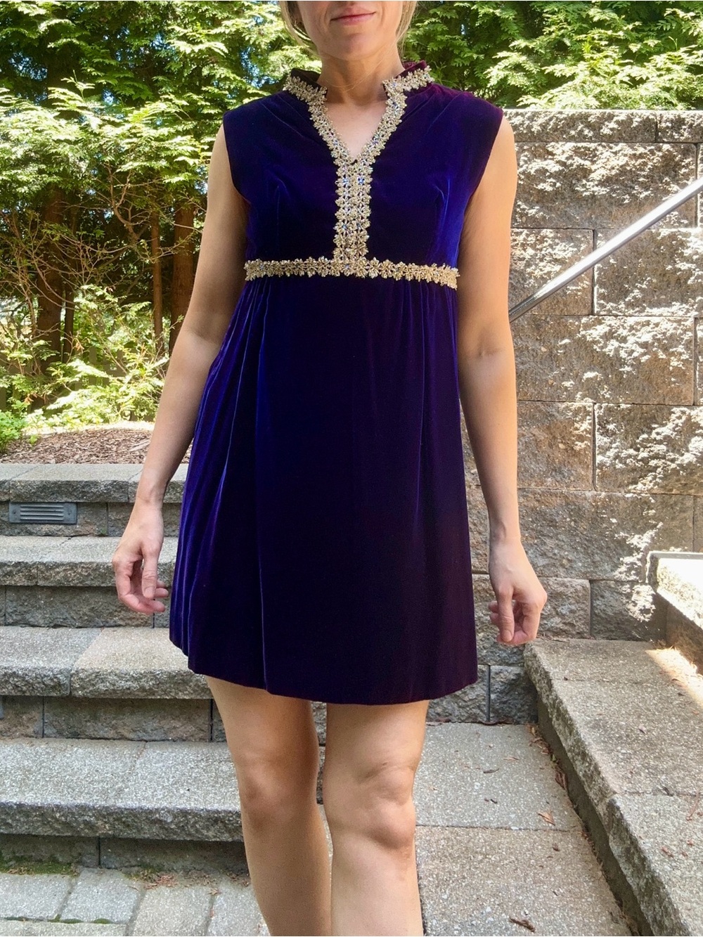 Vintage 60s Mod Glam Mini-Dress